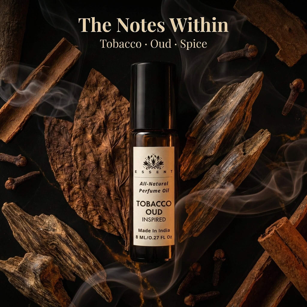 Essent Tobacco Oud-Inspired Unisex Roll-On Attar/ Perfume Oil
