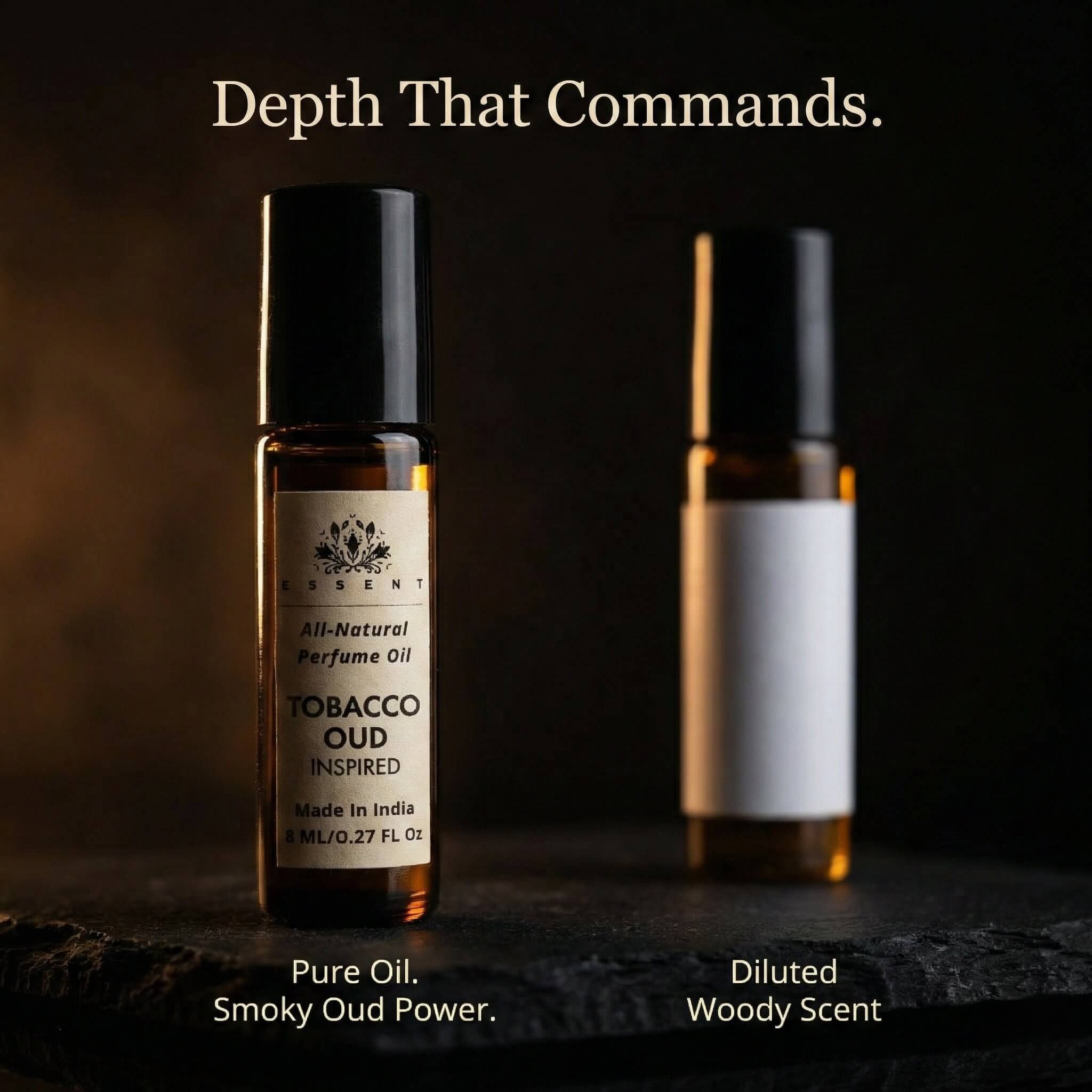 Essent Tobacco Oud-Inspired Unisex Roll-On Attar/ Perfume Oil