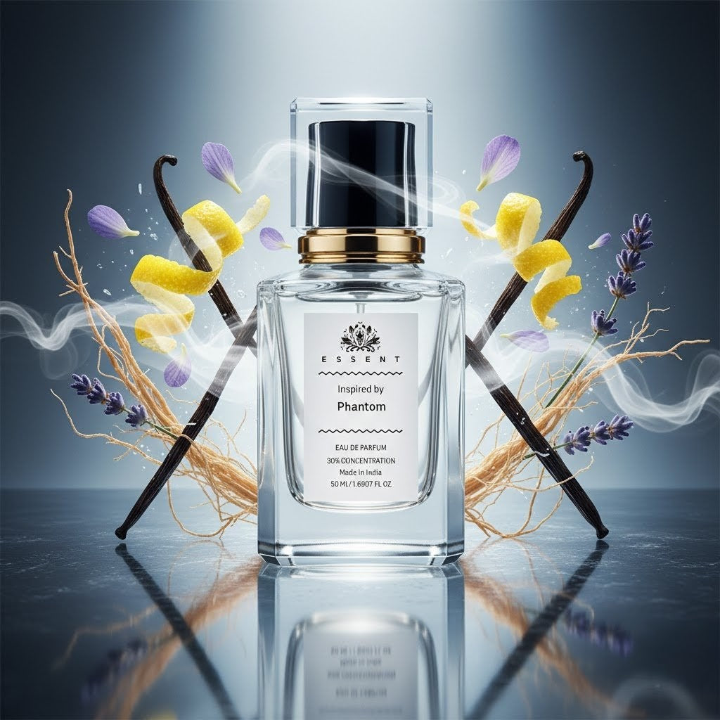 Essent Phantom 100 ml eau de parfum bottle — fresh citrus, view 4