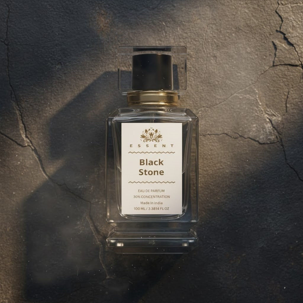 Essent Black Stone 30 ml eau de parfum bottle — amber oriental, view 2