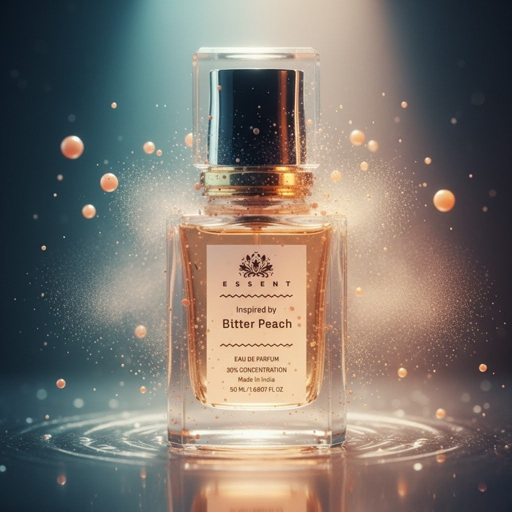 Essent Bitter Peach 100 ml eau de parfum bottle — fruity floral, view 3