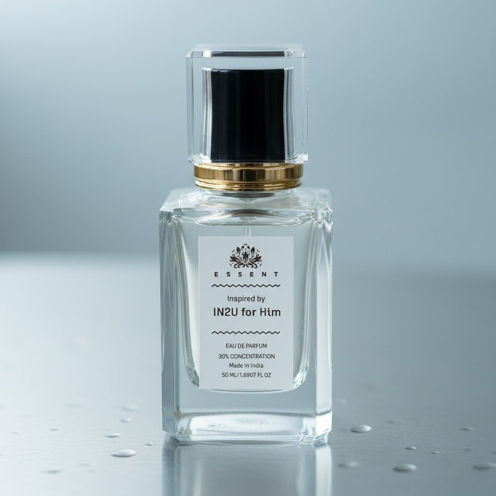Essent IN2U For Him 100 ml eau de parfum bottle — fresh citrus