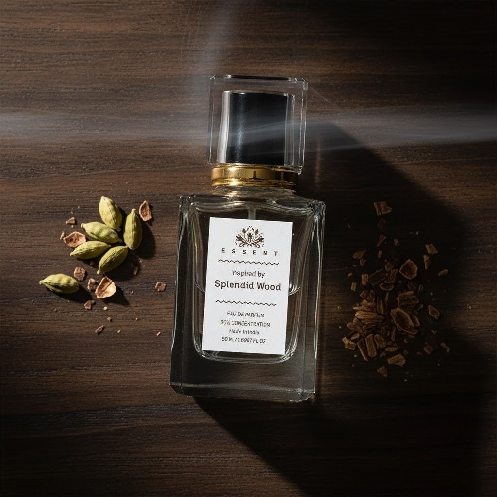 Essent Splendidwood 100 ml eau de parfum bottle — woody, view 3
