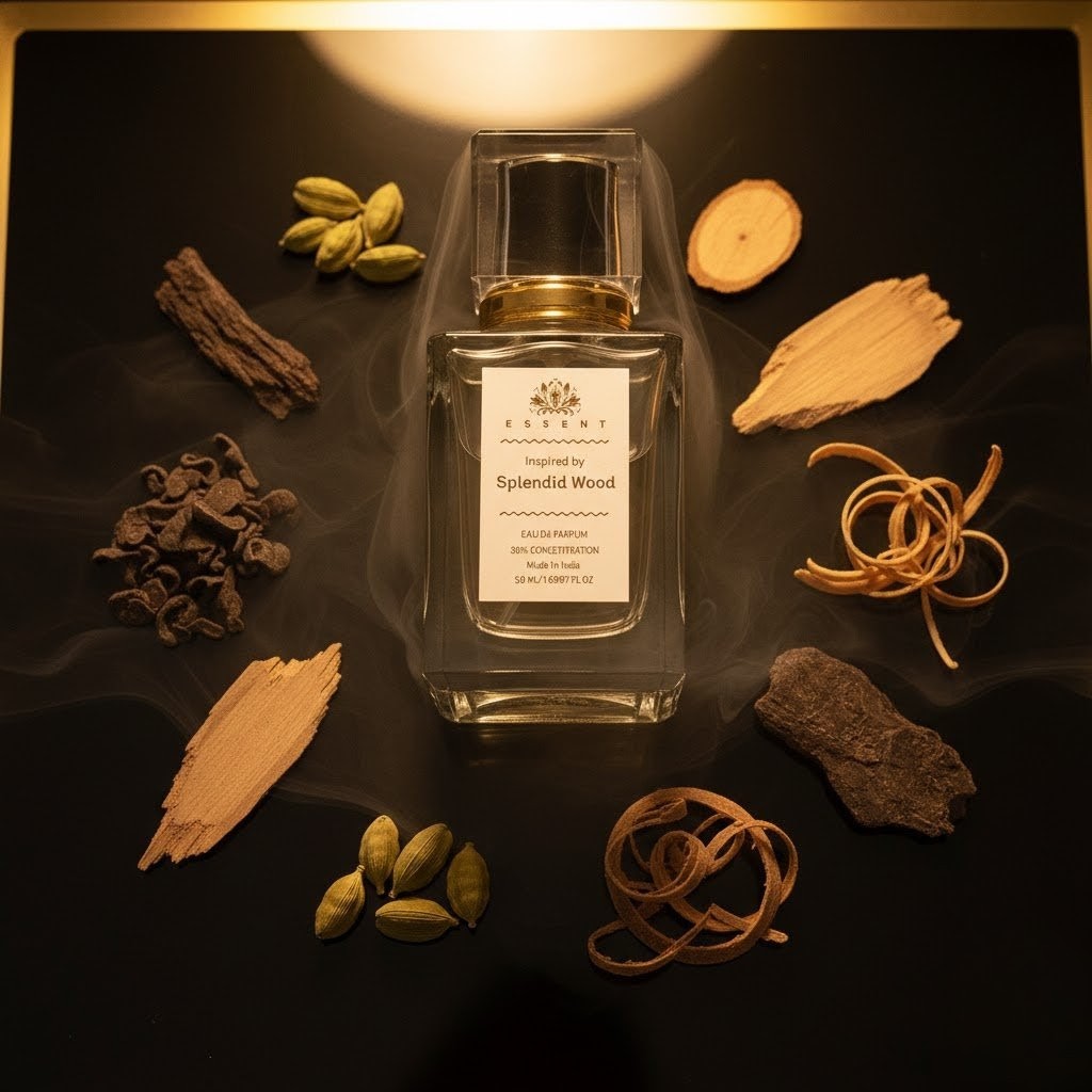 Essent Splendidwood 100 ml eau de parfum bottle — woody, view 4
