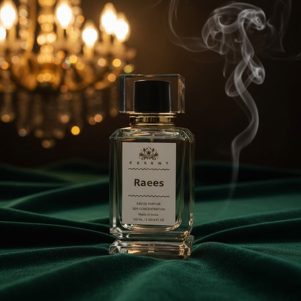 Essent Raees 30 ml eau de parfum bottle — amber oriental