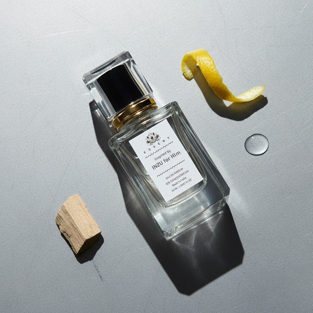 Essent IN2U For Him 100 ml eau de parfum bottle — fresh citrus, view 3