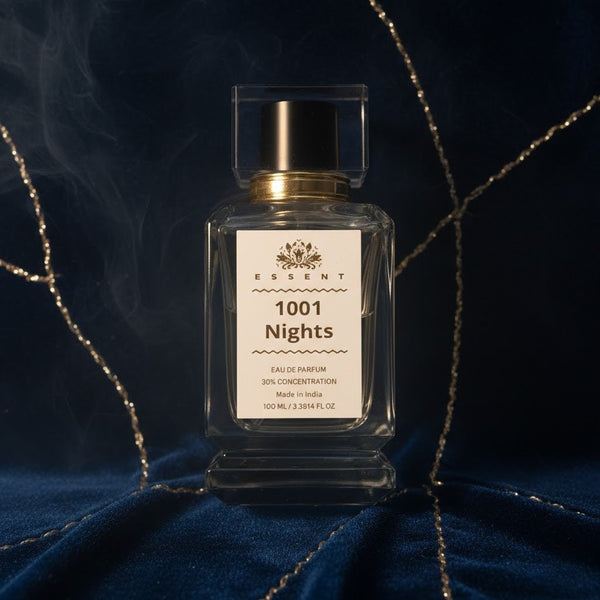 Essent 1001 Nights 30 ml eau de parfum bottle — amber oriental