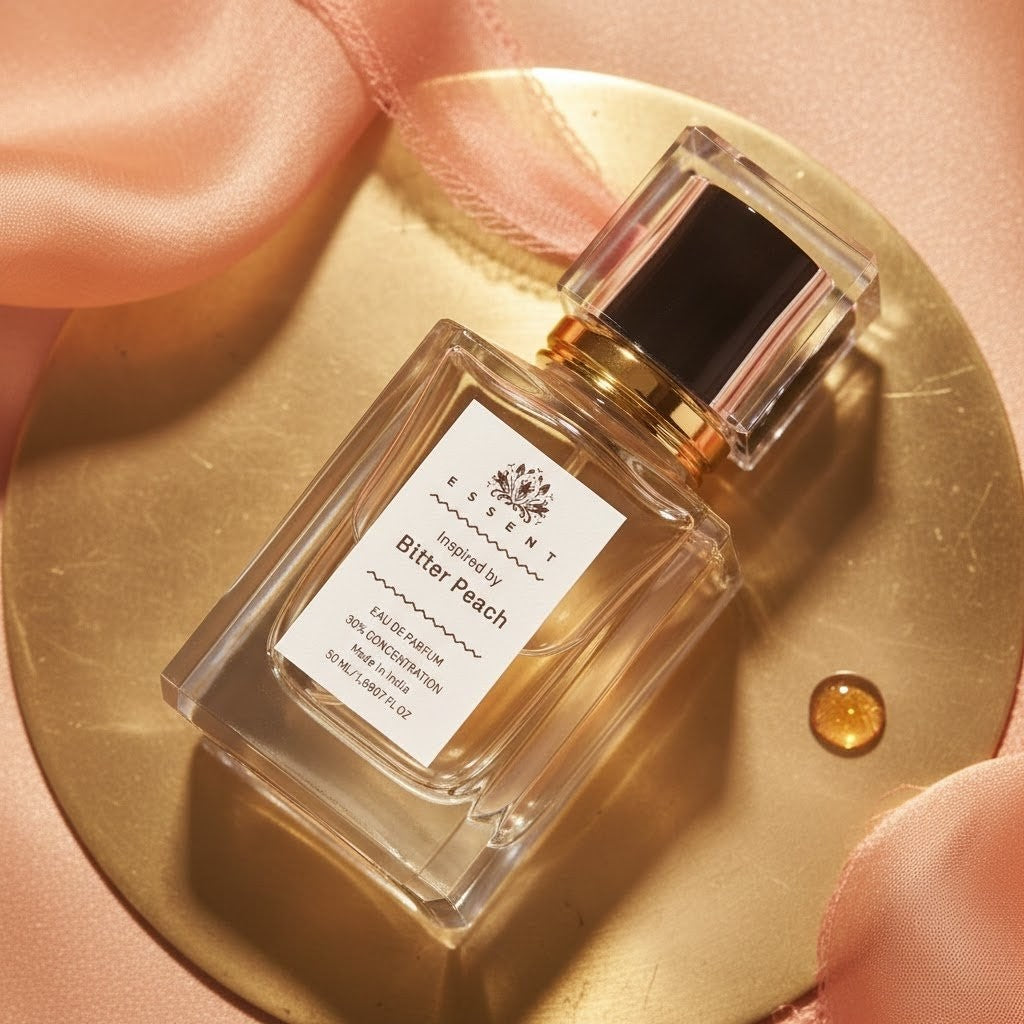 Essent Bitter Peach 100 ml eau de parfum bottle — fruity floral, view 4