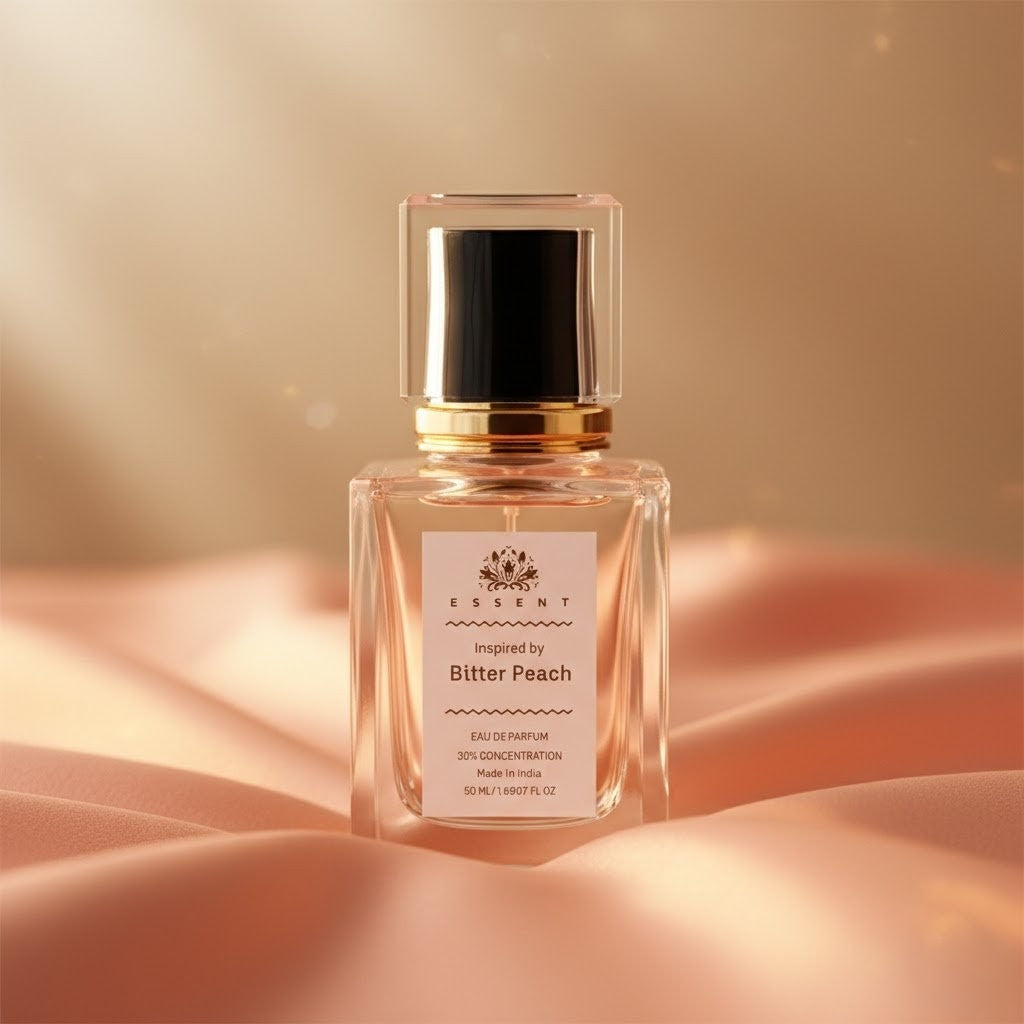 Essent Bitter Peach 100 ml eau de parfum bottle — fruity floral, view 2