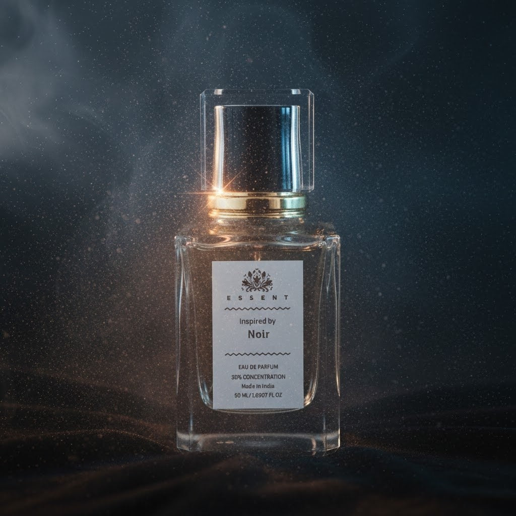 Essent Noir 100 ml eau de parfum bottle — amber oriental, view 2