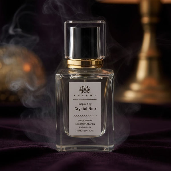 Essent Crystal Noir 100 ml eau de parfum bottle — floral