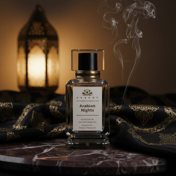 Essent Arabian Nights 30 ml eau de parfum bottle — oud & amber