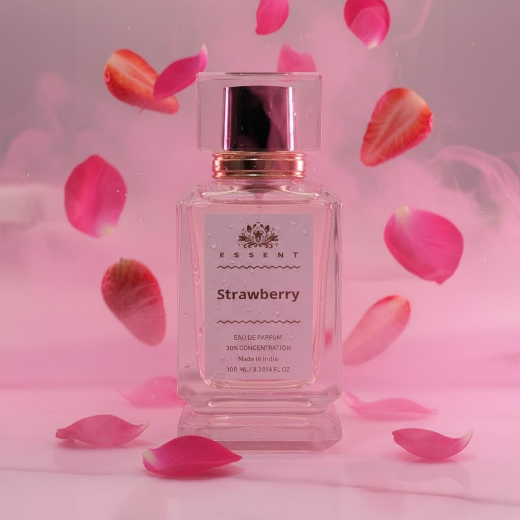 Essent Strawberry 30 ml eau de parfum bottle — fruity floral, view 2