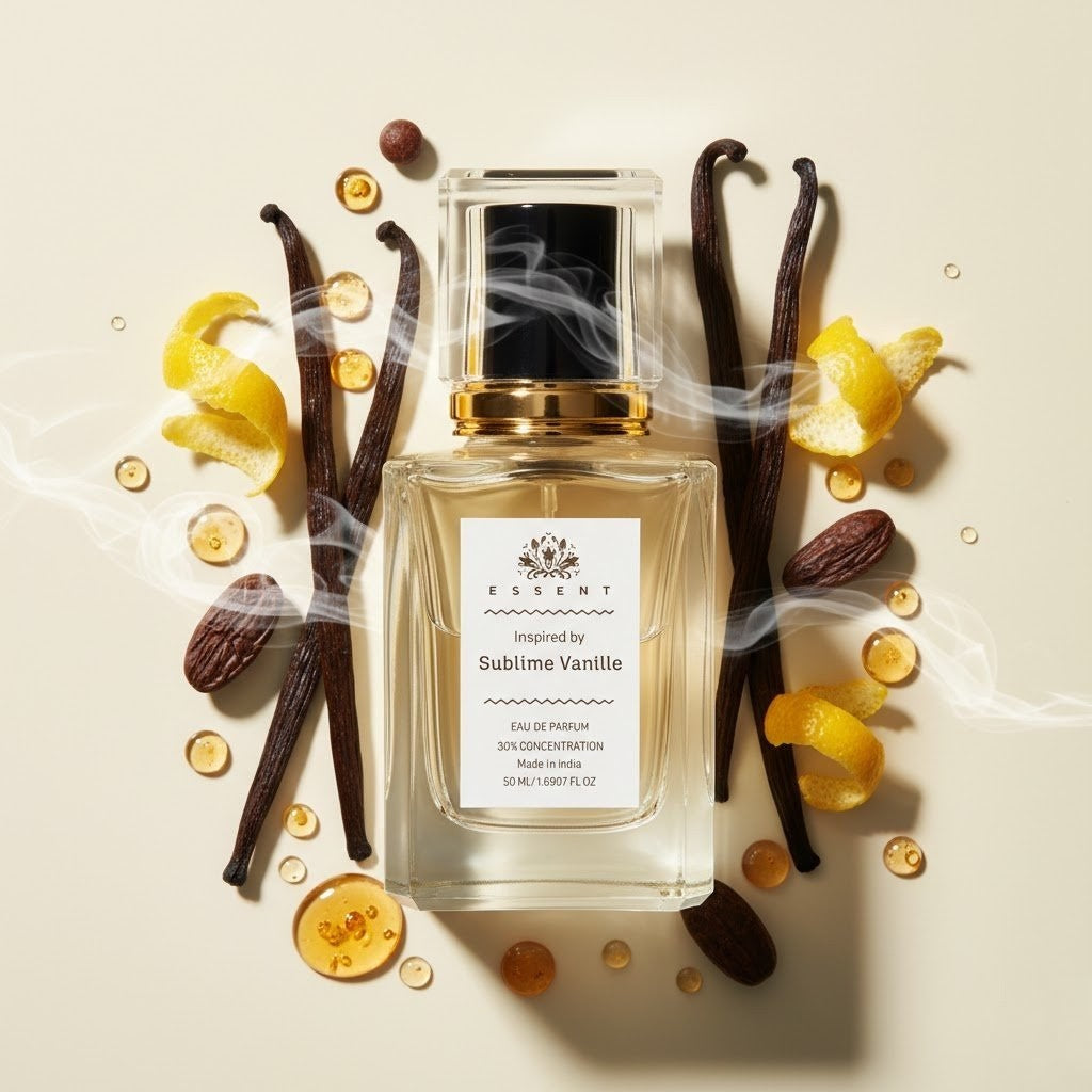 Essent Sublime Vanilla 100 ml eau de parfum bottle — amber oriental, view 5