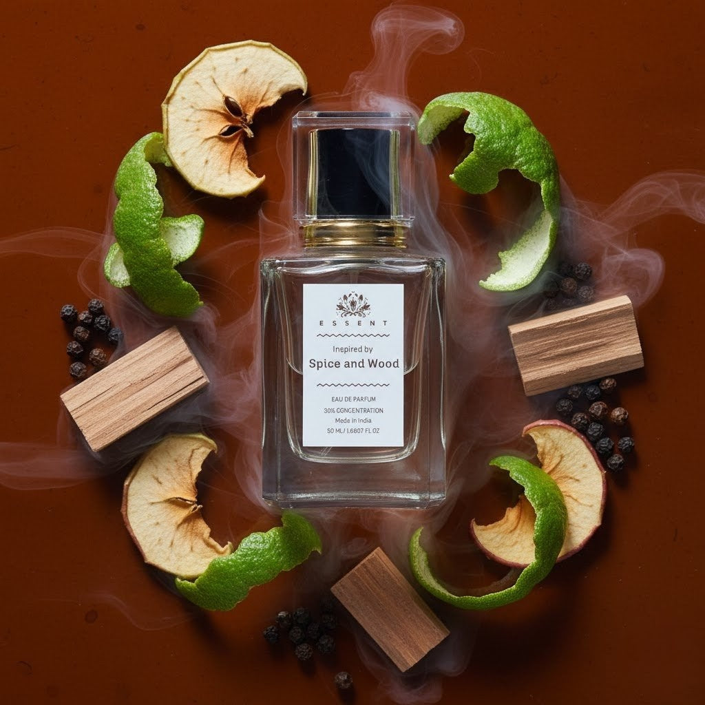 Essent Spice & Wood 100 ml eau de parfum bottle — woody, view 4
