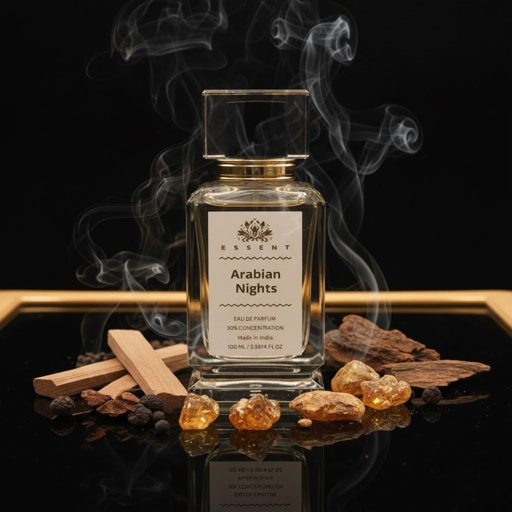 Essent Arabian Nights 30 ml eau de parfum bottle — oud & amber, view 4