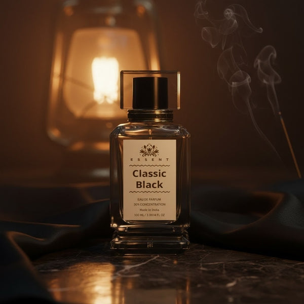 Essent Classic Black For Him 30 ml eau de parfum bottle — woody