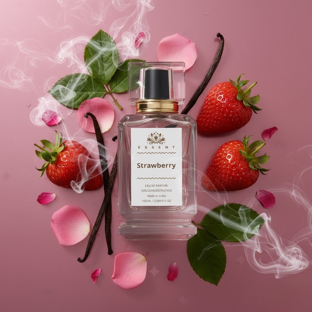 Essent Strawberry 30 ml eau de parfum bottle — fruity floral, view 4