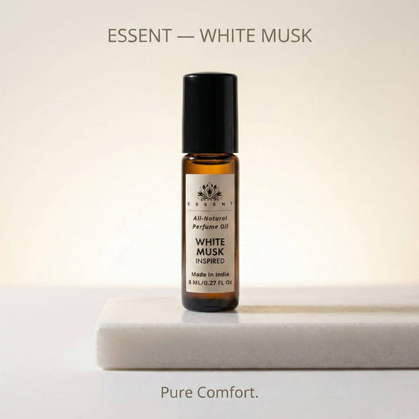 Essent White Musk 8 ml roll-on attar bottle — musk