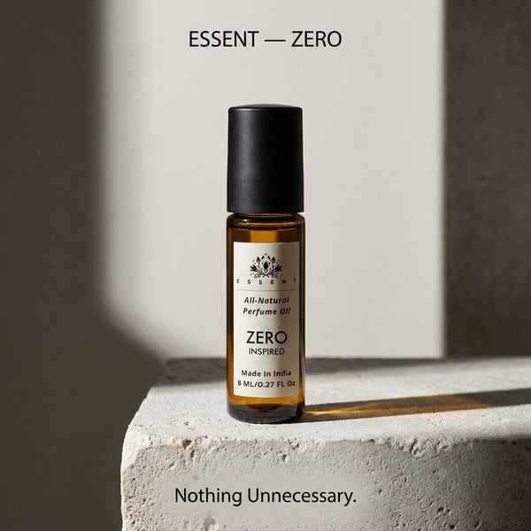 Essent Zero 8 ml roll-on attar bottle — fresh citrus