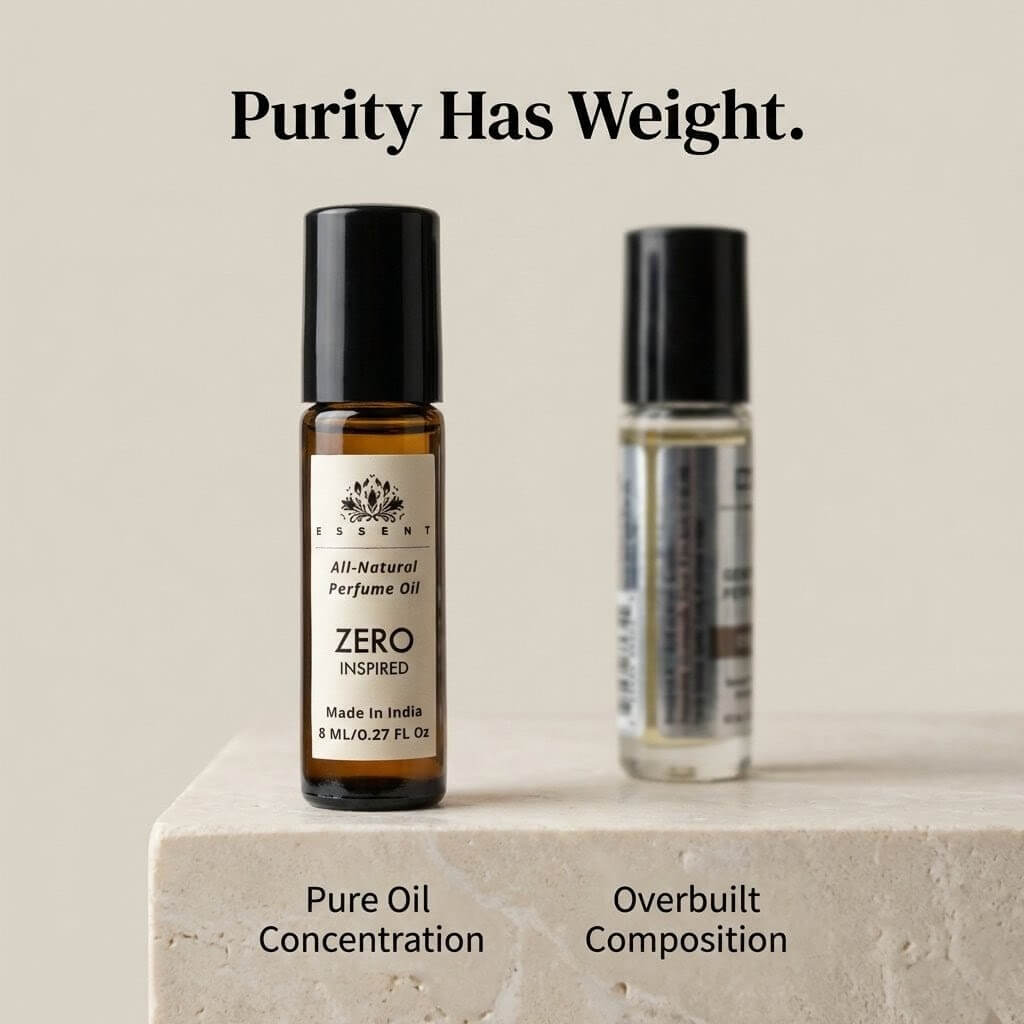 Essent Zero 8 ml roll-on attar bottle — fresh citrus, view 4